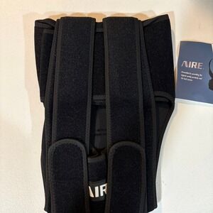 AIRE Posture Corrector Back Brace Adjustable Shoulder Waist Straps Black
